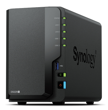 Nas Synology DS225+ 2 Bay Intel Celeron J4125 2 GB DDR4