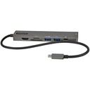 StarTech.com USB-C Multiport Adapter Hub, USB-C to 4K 60Hz HDMI, Gigabit Ethernet and 100W Laptop Charging for Macbook Pro / Air and Windows