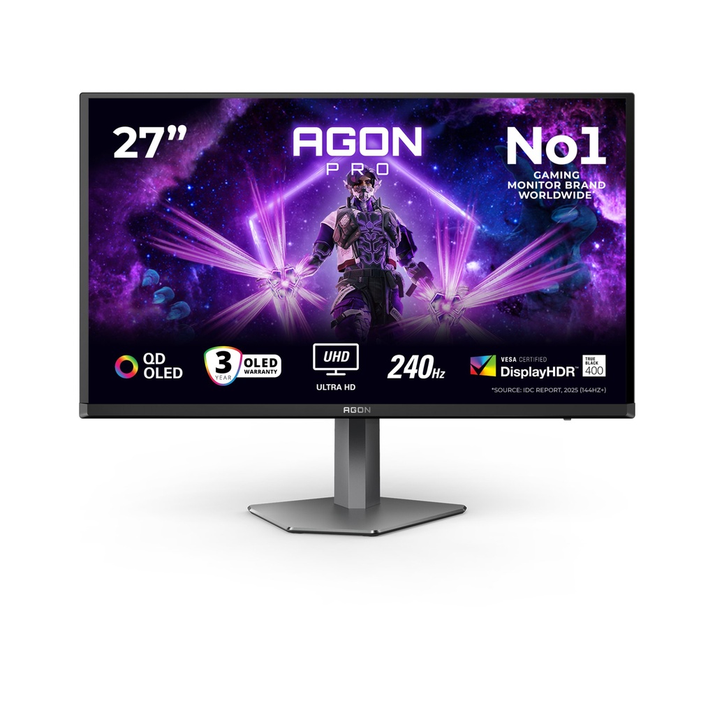 [AG276UZD] AOC G2 AG276UZD computer monitor 67.3 cm (26.5") 3840 x 2160 pixels 4K Ultra HD OLED Black