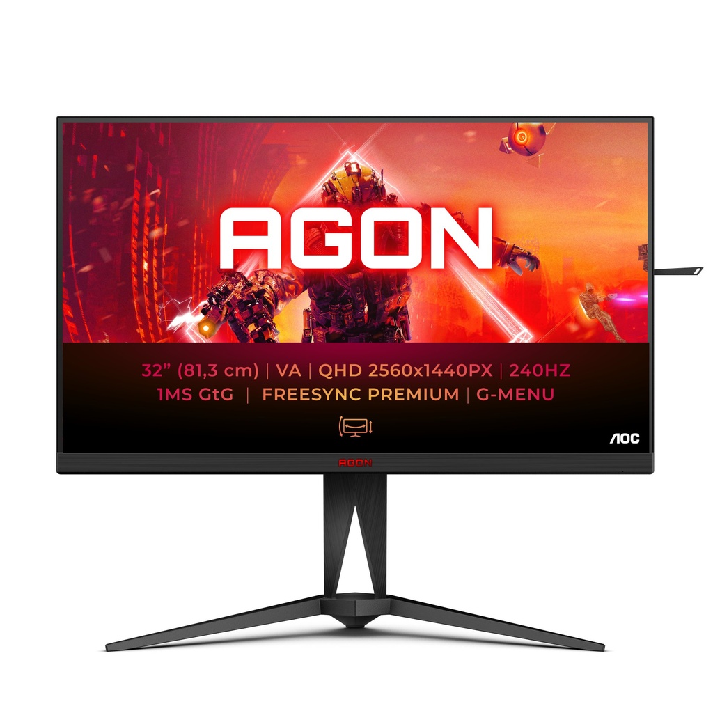 [AG325QZN/EU] AOC AGON 5 AG325QZN/EU computer monitor 80 cm (31.5") 2560 x 1440 pixels Quad HD LED Black