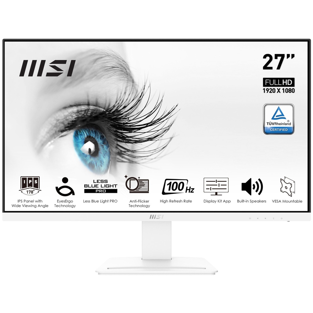 [9S6-3PB4CH-083] MSI Pro MP273AW computer monitor 68.6 cm (27") 1920 x 1080 pixels Full HD LED White