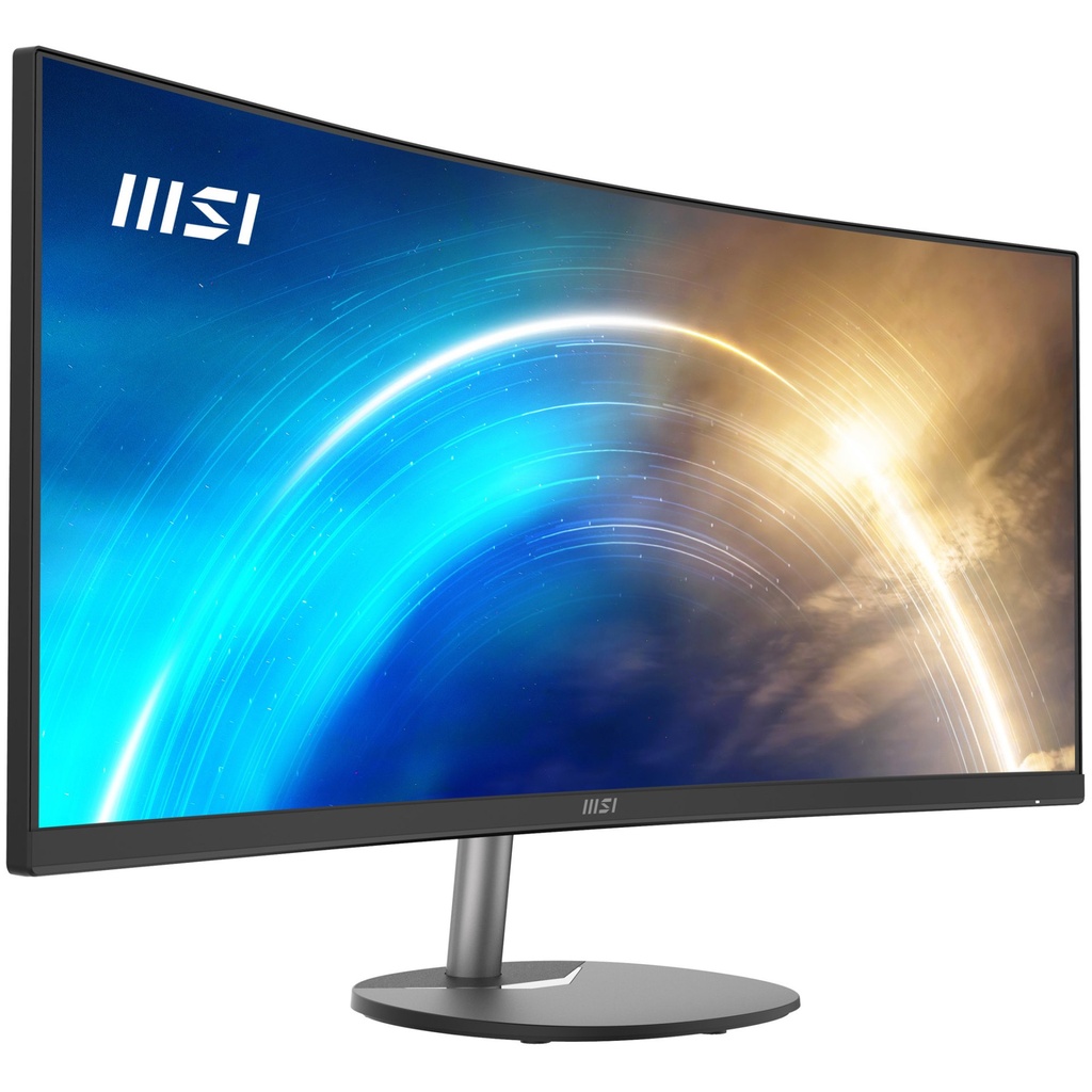 [9S6-3PB2CT-032] MSI Pro MP341CQ 34 Inch Curved Monitor, 1500R, UWQHD (3440 x 1440), 21:9, 100Hz, VA, 4ms, HDMI, VGA, Built-in Speakers, Anti-Glare, Anti-Flicker, Less Blue light, TÜV Certified, VESA, Kensington, Black