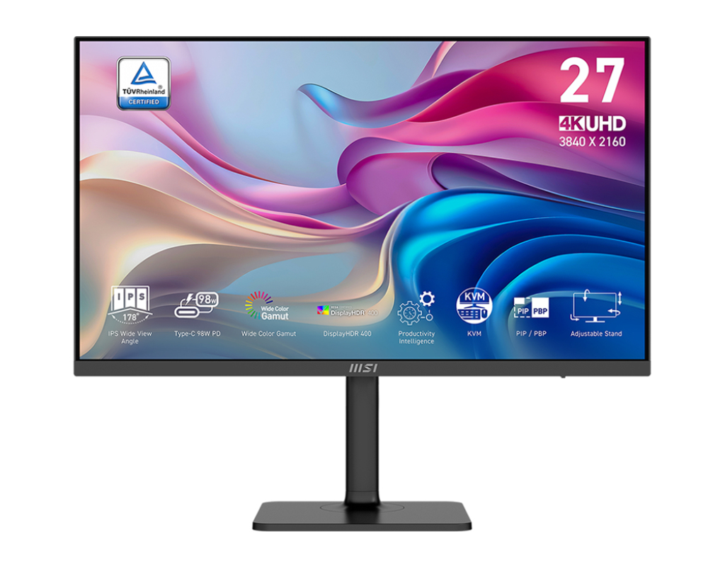 [9S6-3PB19H-270] MSI Modern MD272UPHG computer monitor 68.6 cm (27") 3840 x 2160 pixels 4K Ultra HD Black