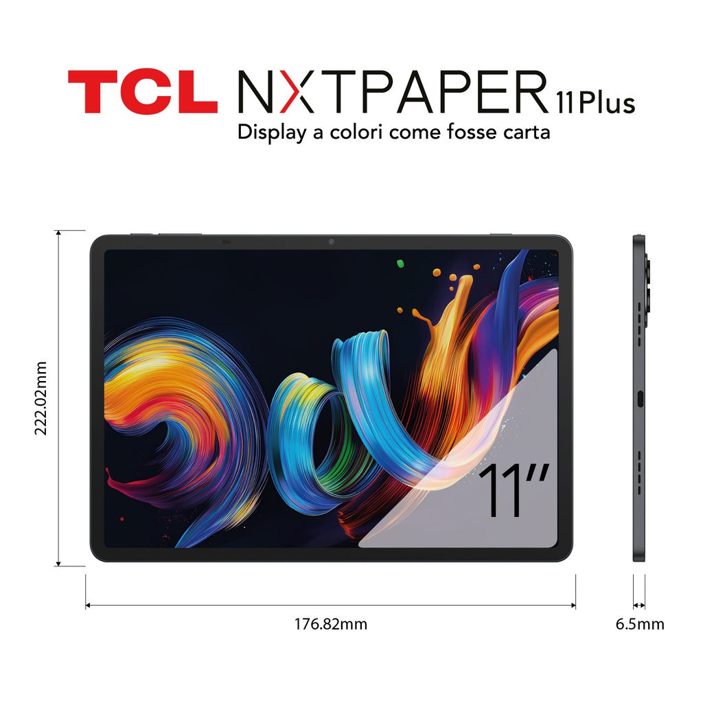[9469X2-2CLCA111] TCL NXTPAPER 11 Plus Mediatek 256 GB 29.2 cm (11.5") 8 GB Wi-Fi 5 (802.11ac) Android 15 Grey