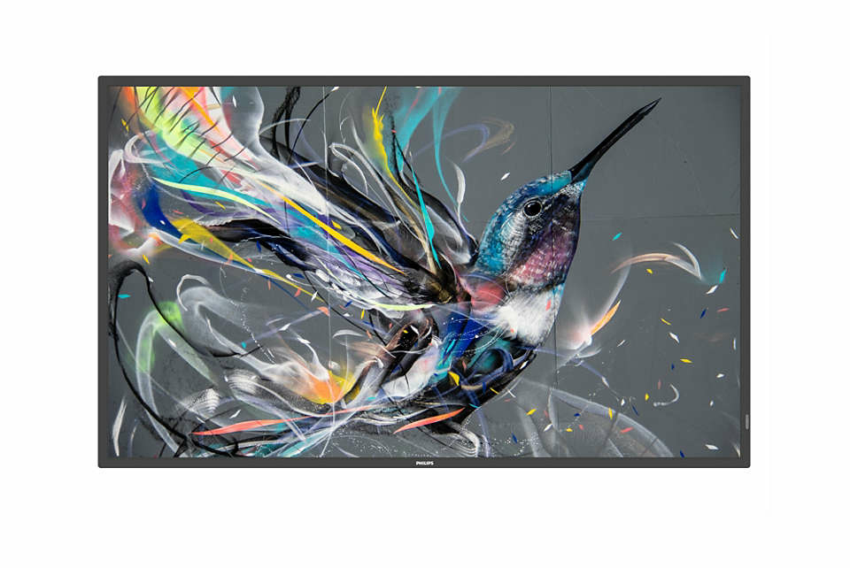 [50BDL3650QE/00] Philips 50BDL3650QE/00 Signage Display Digital signage flat panel 125.7 cm (49.5") Wi-Fi 350 cd/m² 4K Ultra HD Black Built-in processor Android 10