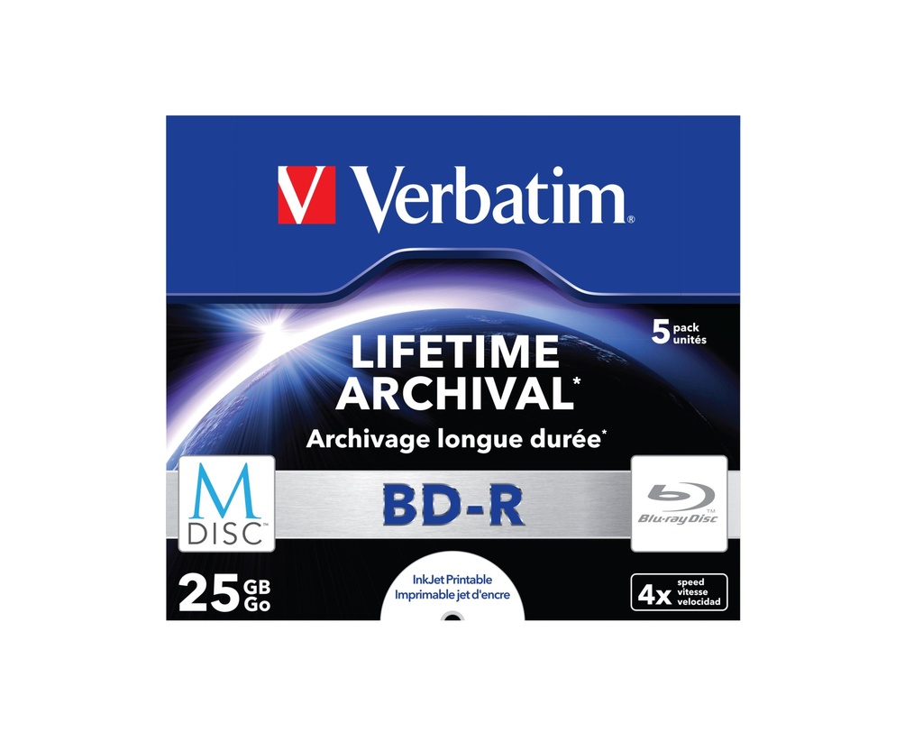 [43823/5] Verbatim M-Disc 4x BD-R 25 GB 5 pc(s)
