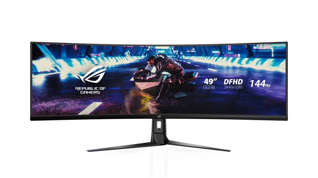 [90LM04H0-B01170] ASUS ROG Strix XG49VQ computer monitor 124.5 cm (49") 3840 x 1080 pixels UltraWide Full HD LED Black