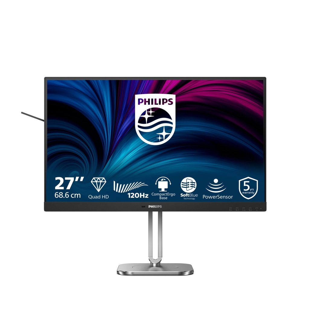 [27B2N4500/00] Philips 4000 series 27B2N4500/00 computer monitor 68.6 cm (27") 2560 x 1440 pixels Quad HD LCD Grey
