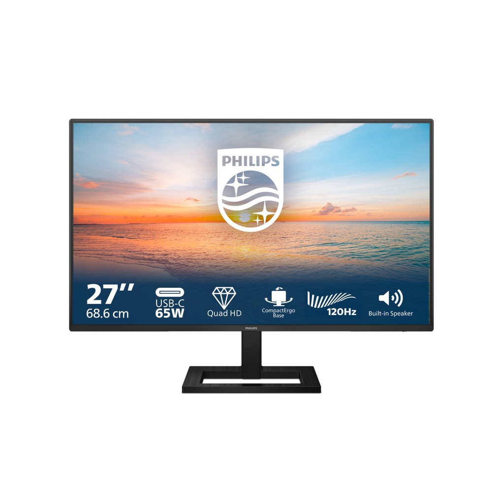 [27E1N1600AE/00] Philips 1000 series 27E1N1600AE/00 computer monitor 68.6 cm (27") 2560 x 1440 pixels Quad HD LCD Black
