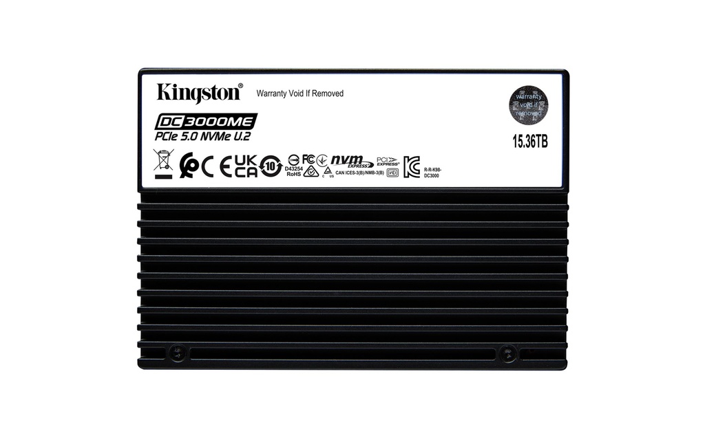 [SEDC3000ME/15T3] Kingston Technology 15.36TB DC3000ME U.2 PCIe 5.0 NVMe TCG Opal Enterprise SSD