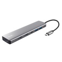 Trust 25661 interface hub USB Type-C Aluminium