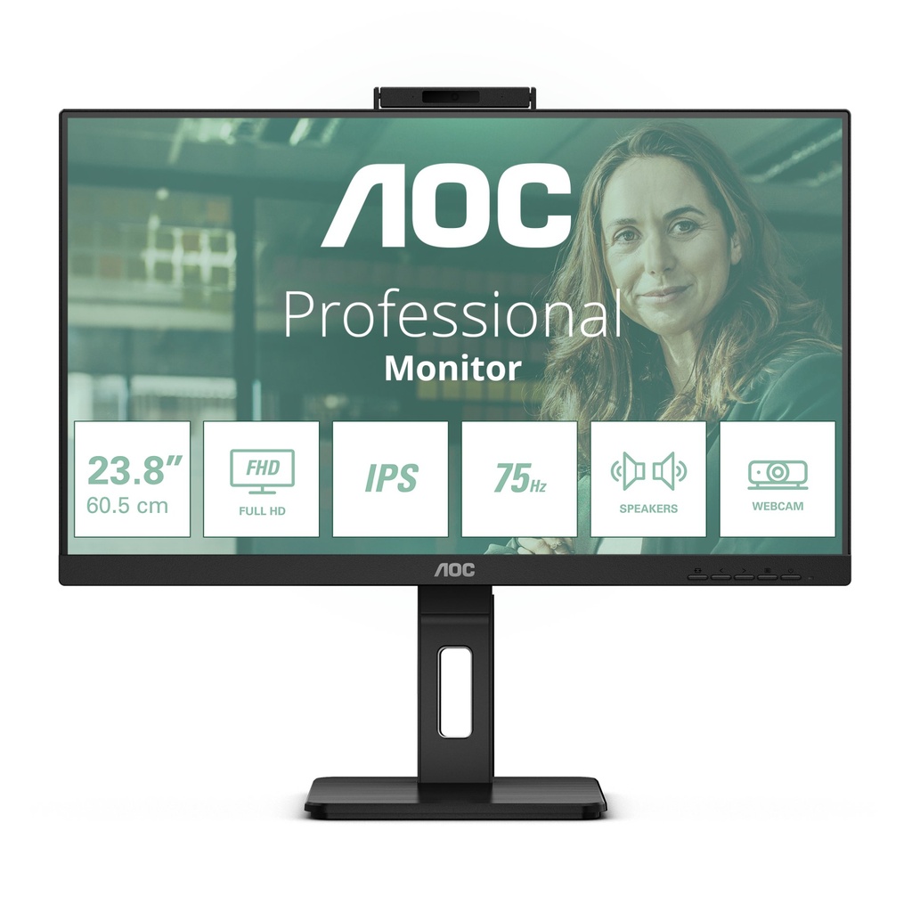 [24P3QW] AOC 24P3QW computer monitor 60.5 cm (23.8") 1920 x 1080 pixels Full HD Black