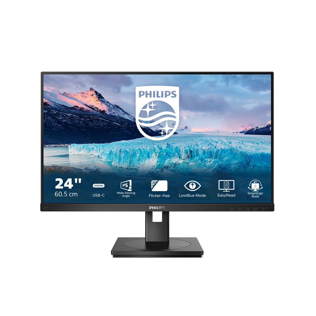 [243S1/00] Philips S Line 243S1/00 computer monitor 60.5 cm (23.8") 1920 x 1080 pixels Full HD LCD Black