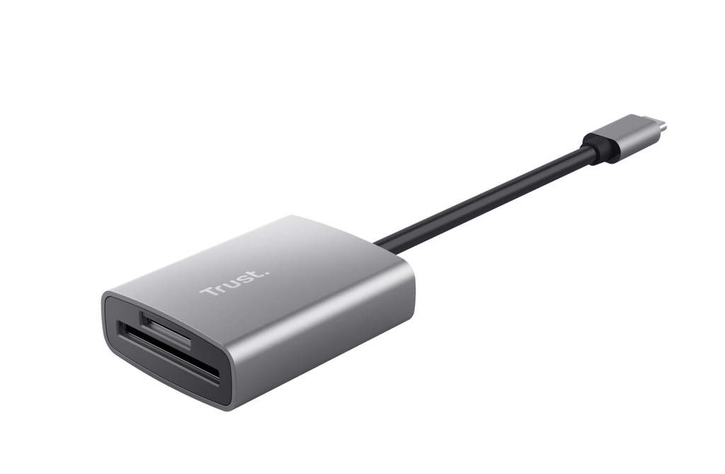 [24136] Trust 24136 card reader USB 3.2 Gen 1 (3.1 Gen 1) Type-C Aluminium