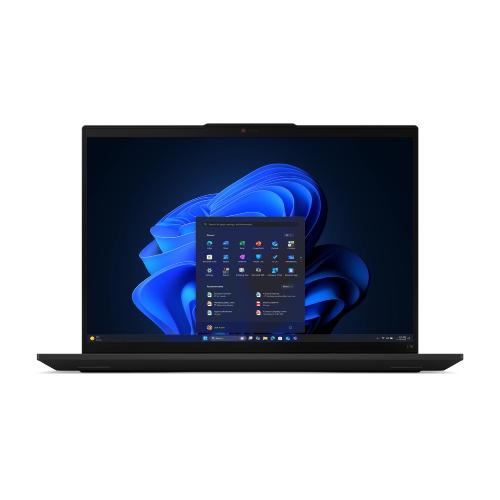 [21SA004SIX] Lenovo ThinkPad L16 Gen 2 (Intel) Intel Core Ultra 7 255U Laptop 40.6 cm (16") WUXGA 32 GB DDR5-SDRAM 1 TB SSD Wi-Fi 6E (802.11ax) Windows 11 Pro Italian Black