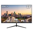 Nilox MONITOR 22 IPS 120 HZ VGA HDMI computer monitor 54.6 cm (21.5") 1920 x 1080 pixels Full HD LCD Black