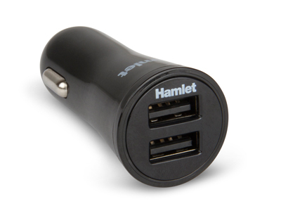 HAMLET DUAL USB CAR CHARGE 17W 3.4A