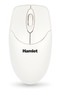 HAMLET USB OPTIC MOUSE 1000DPI WHIT