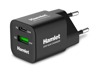 HAMLET ALIM. GAN PD30W USB-C-USB-A