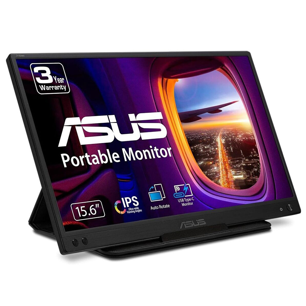 [90LM07D3-B01170] ASUS ZenScreen MB166C computer monitor 39.6 cm (15.6") 1920 x 1080 pixels Full HD LED Black