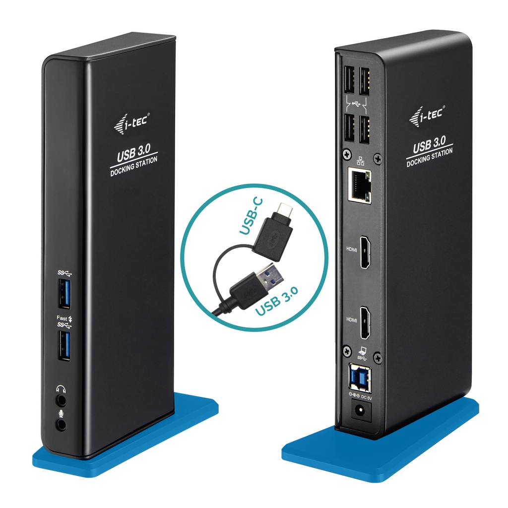 [U3DUALHDMIDOCK] i-tec USB 3.0/USB-C Dual HDMI Docking Station