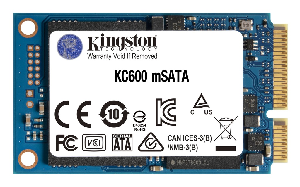 [SKC600MS/1024G] Kingston Technology 1024G SSD KC600 SATA3 mSATA