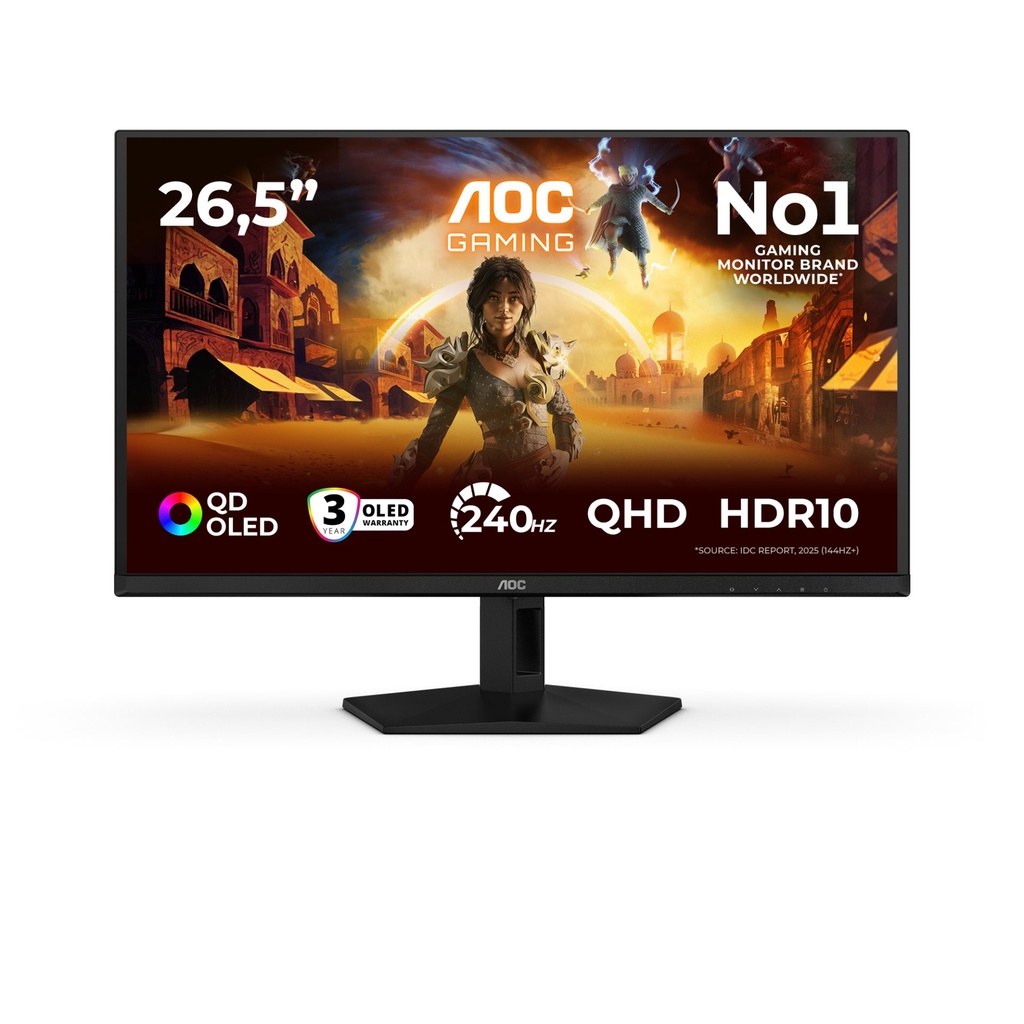 [Q27G41ZDF] AOC G4 Q27G41ZDF computer monitor 67.3 cm (26.5") 2560 x 1440 pixels Quad HD QD-OLED Black, Red