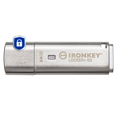 [IKLP50/64GB] Kingston Technology IronKey 64GB IKLP50 AES USB, w/256bit Encryption