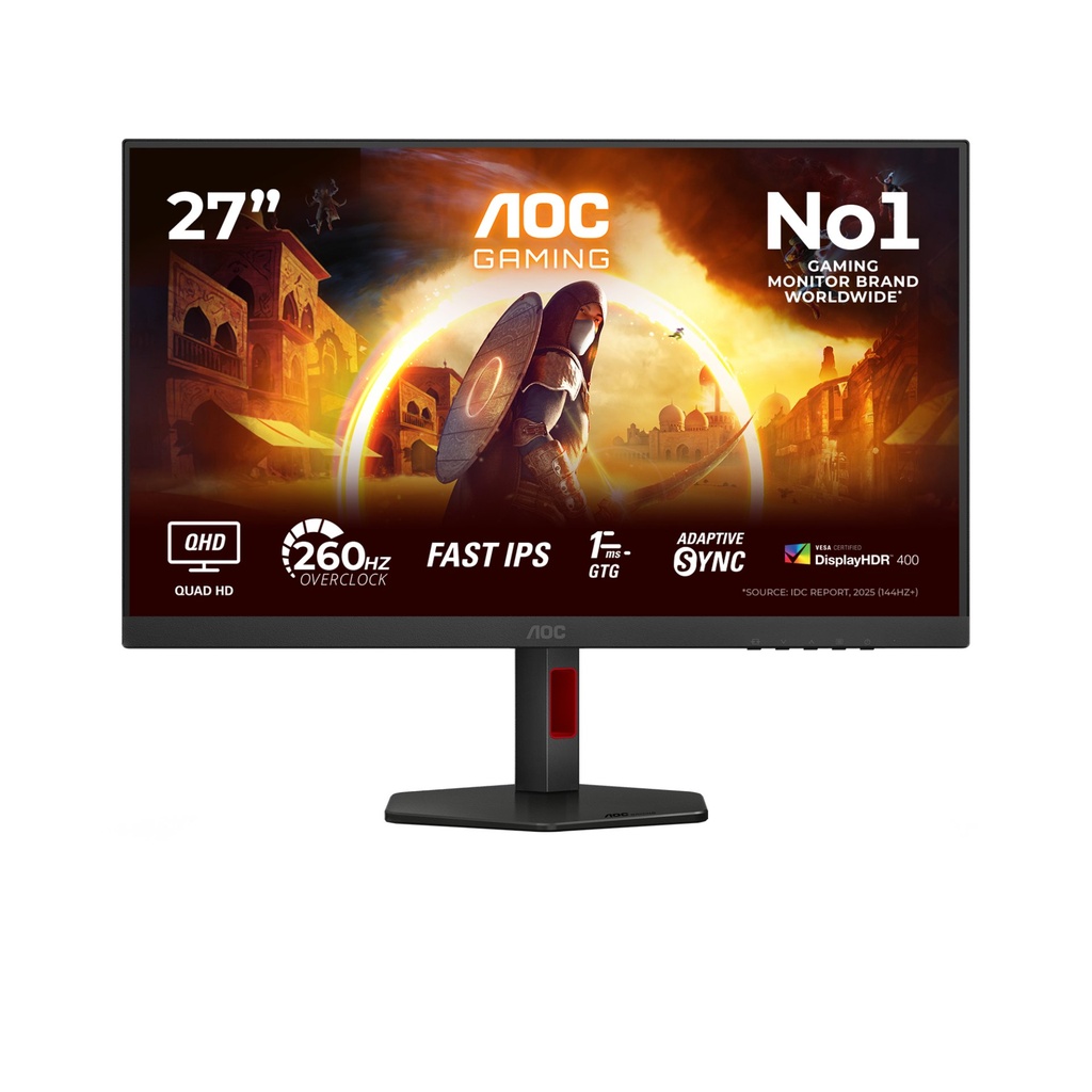 [Q27G4ZR] AOC G4 Q27G4ZR computer monitor 68.6 cm (27") 2560 x 1440 pixels Quad HD LED Black, Red