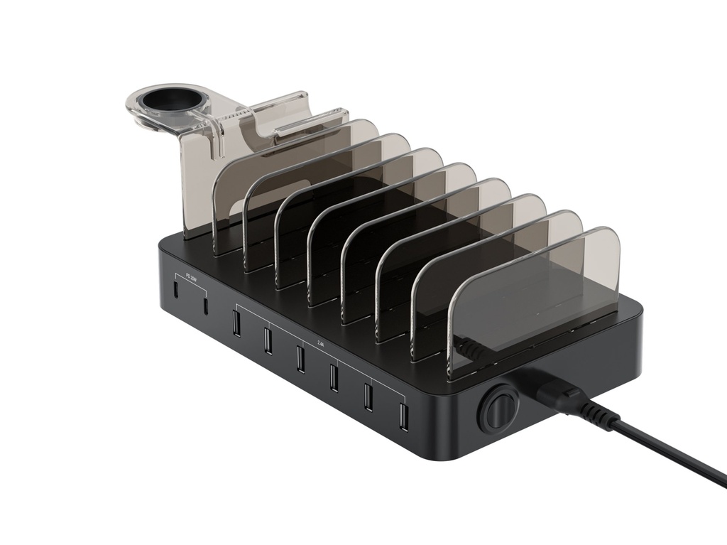 [OZUL02B] Conceptronic OZUL 8-Port 75W USB PD Charging Station