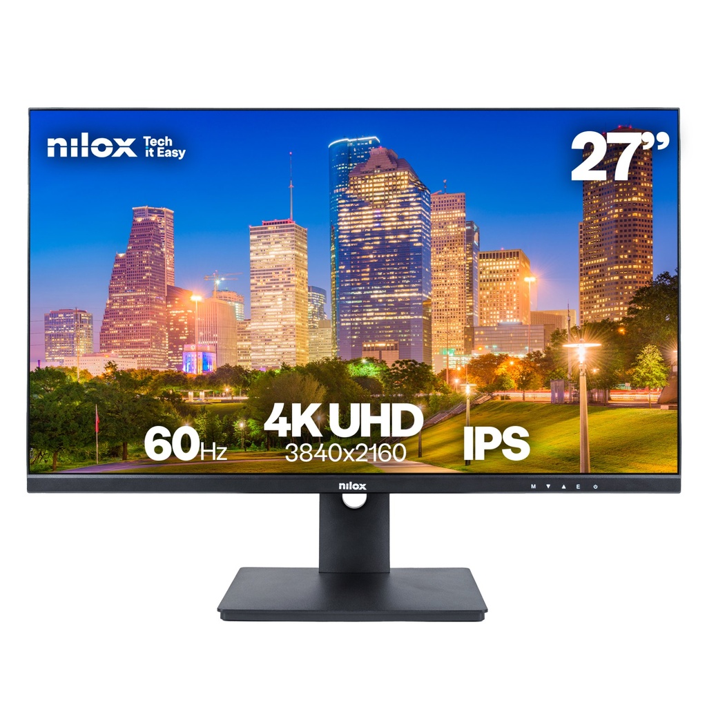[NXM274KD11] Nilox MONITOR 27" NXM274KD11 IPS 4K 350 2HDMI DP USB 5MS computer monitor 68.6 cm (27") 3840 x 2160 pixels 4K Ultra HD LED