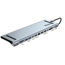 Nilox NXDSUSBC07 laptop dock/port replicator Docking Grey