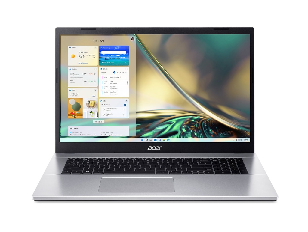 [NX.K9YET.009] Acer Aspire 3 A317-54-7778 Intel® Core™ i7 i7-1255U Computer portatile 43,9 cm (17.3") HD+ 8 GB DDR4-SDRAM 512 GB SSD Wi-Fi 6 (802.11ax) Windows 11 Home Italiano Argento