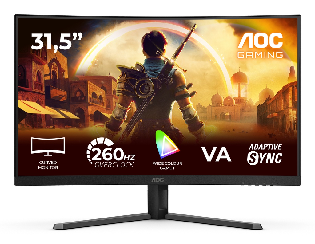 [C32G42ZE] AOC G4 C32G42ZE computer monitor 80 cm (31.5") 1920 x 1080 pixels Full HD LED Black, Red