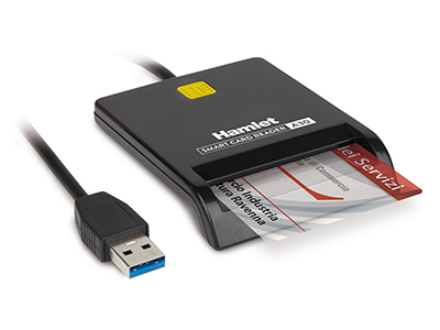 [HUSCR-A30] Hamlet HUSCR-A30 lettore di card readers Interno USB USB tipo A Nero