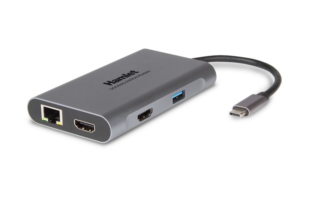 HAMLET DOCK USB-C PD 3USB-LAN-2HDMI