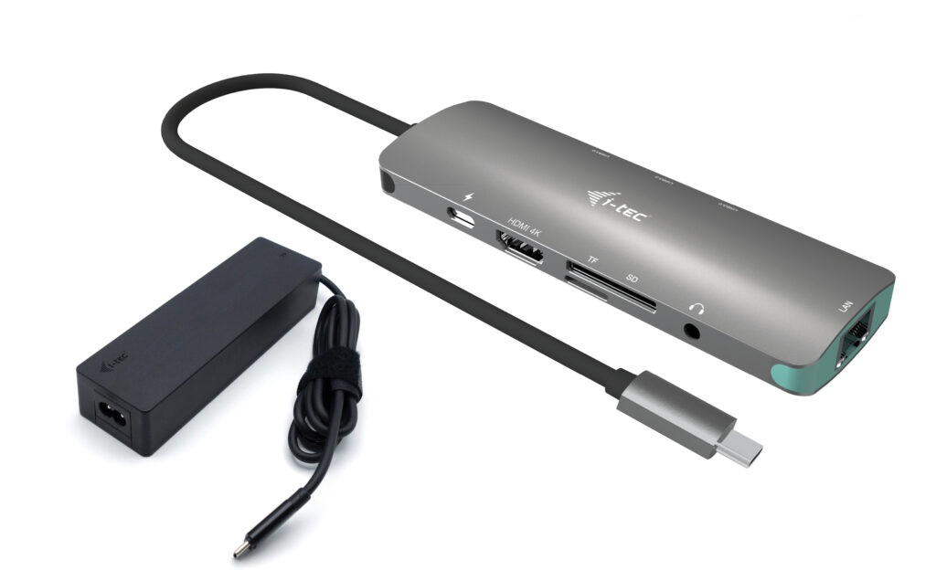 [C31NANOLANPD100] i-tec USB-C Metal Nano Docking Station 4K HDMI LAN with Power Delivery 100W + Universal Charger 100W