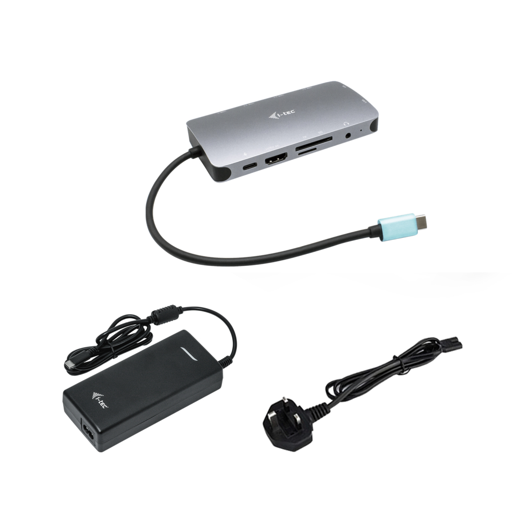 [C31NANOVGA112W] i-tec USB-C Metal Nano Dock HDMI/VGA with LAN + Charger 112W
