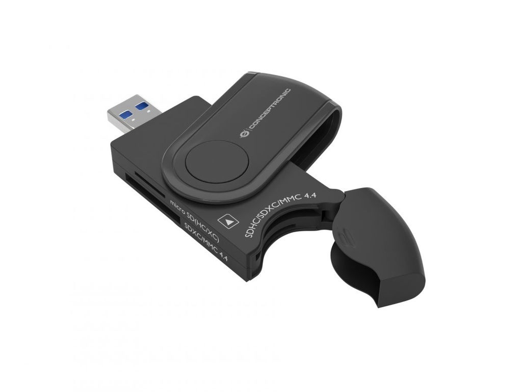 [BIAN04B] Conceptronic StreamVault BIAN04B card reader USB 3.2 Gen 1 (3.1 Gen 1) Type-A Black