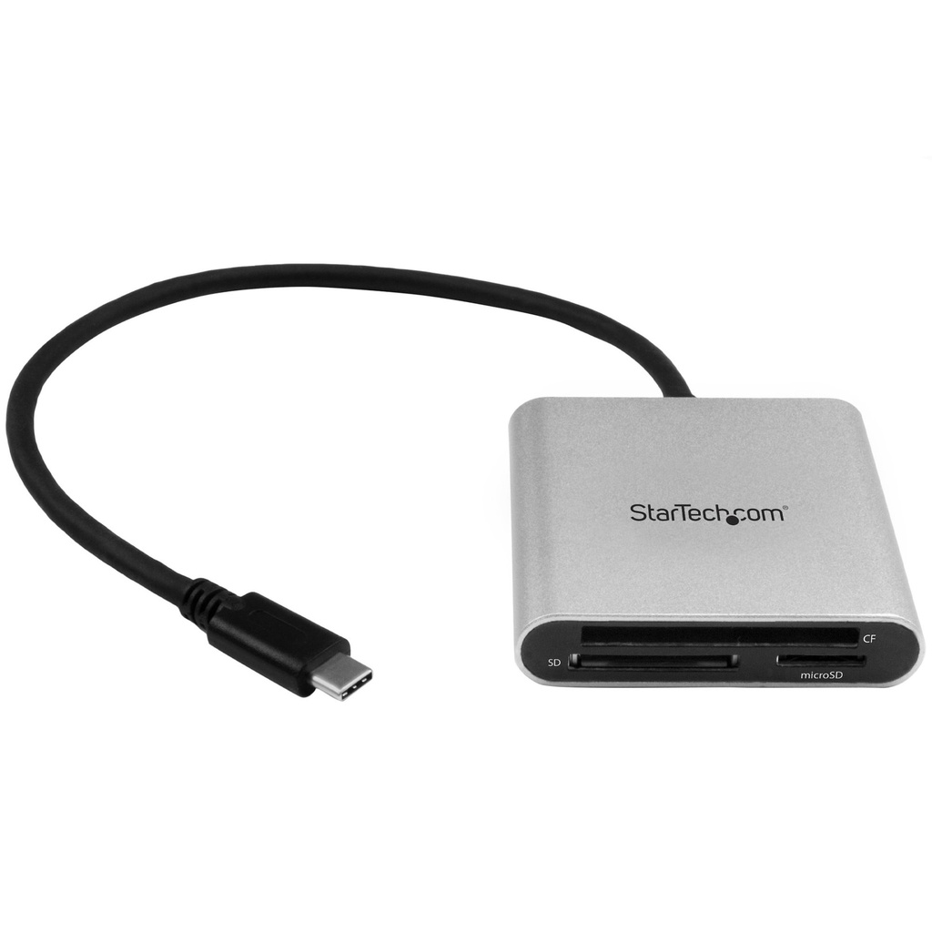 [FCREADU3C] StarTech.com USB 3.0 Flash Memory Multi-Card Reader / Writer with USB-C - SD, microSD, CompactFlash