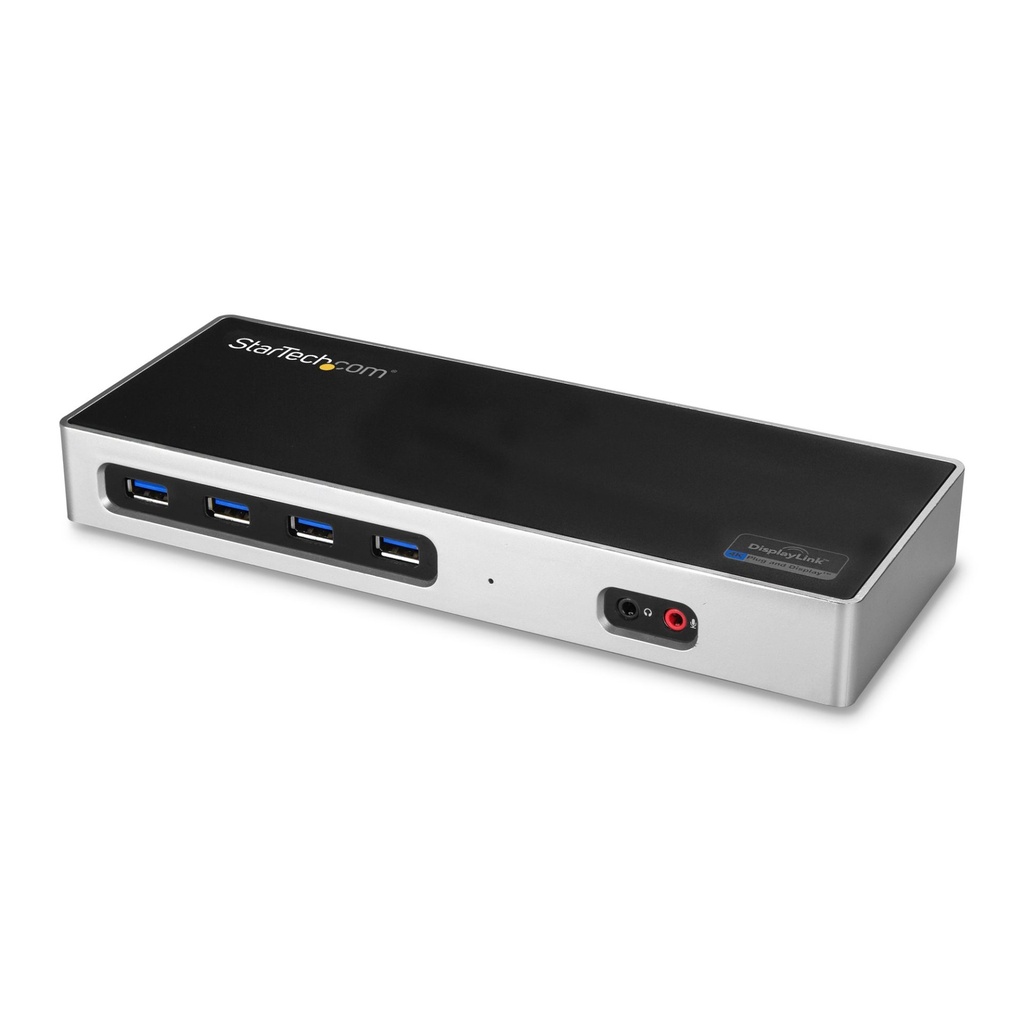 [DK30A2DH] StarTech.com USB-C & USB-A Dock - Dual Monitor 4K 60Hz Dock DisplayPort + HDMI - Hybrid USB 3.0 Docking Station for USB-C or USB-A Laptops - 6x USB Type-A, GbE - USB 3.1 Gen 1 - Mac/Windows