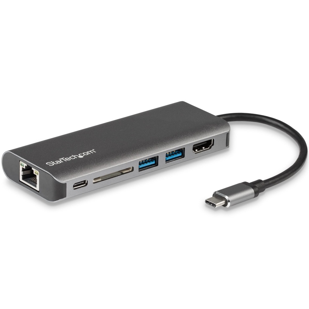 [DKT30CSDHPD] StarTech.com USB C Multiport Adapter, Portable USB-C Dock to 4K HDMI, 2-pt USB 3.0 Hub, SD/SDHC, GbE, 60W PD Pass-Through - USB Type-C/Thunderbolt 3 - REPLACED BY DKT30CHSDPD1