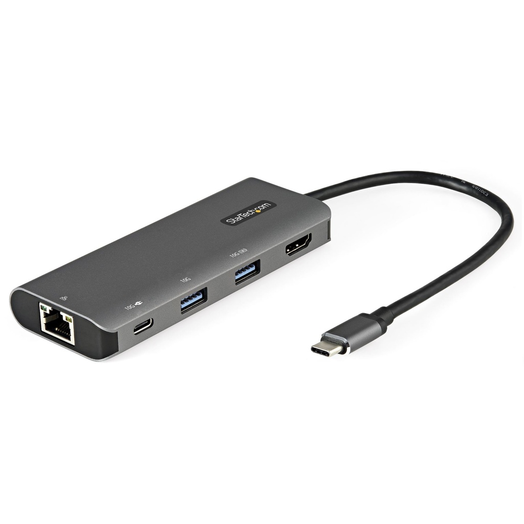 [DKT31CHPDL] StarTech.com USB C Multiport Adapter - 10Gbps USB Type-C Mini Dock with 4K 30Hz HDMI - 100W Power Delivery Passthrough - 3-Port USB Hub, GbE - USB 3.1/3.2 Gen 2 Laptop Dock - 10" Cable