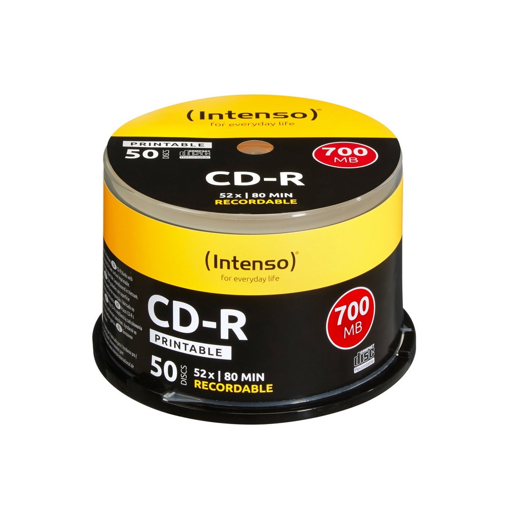 CD-R 700MB.12X SPIND.PRINTABLE 50PZ