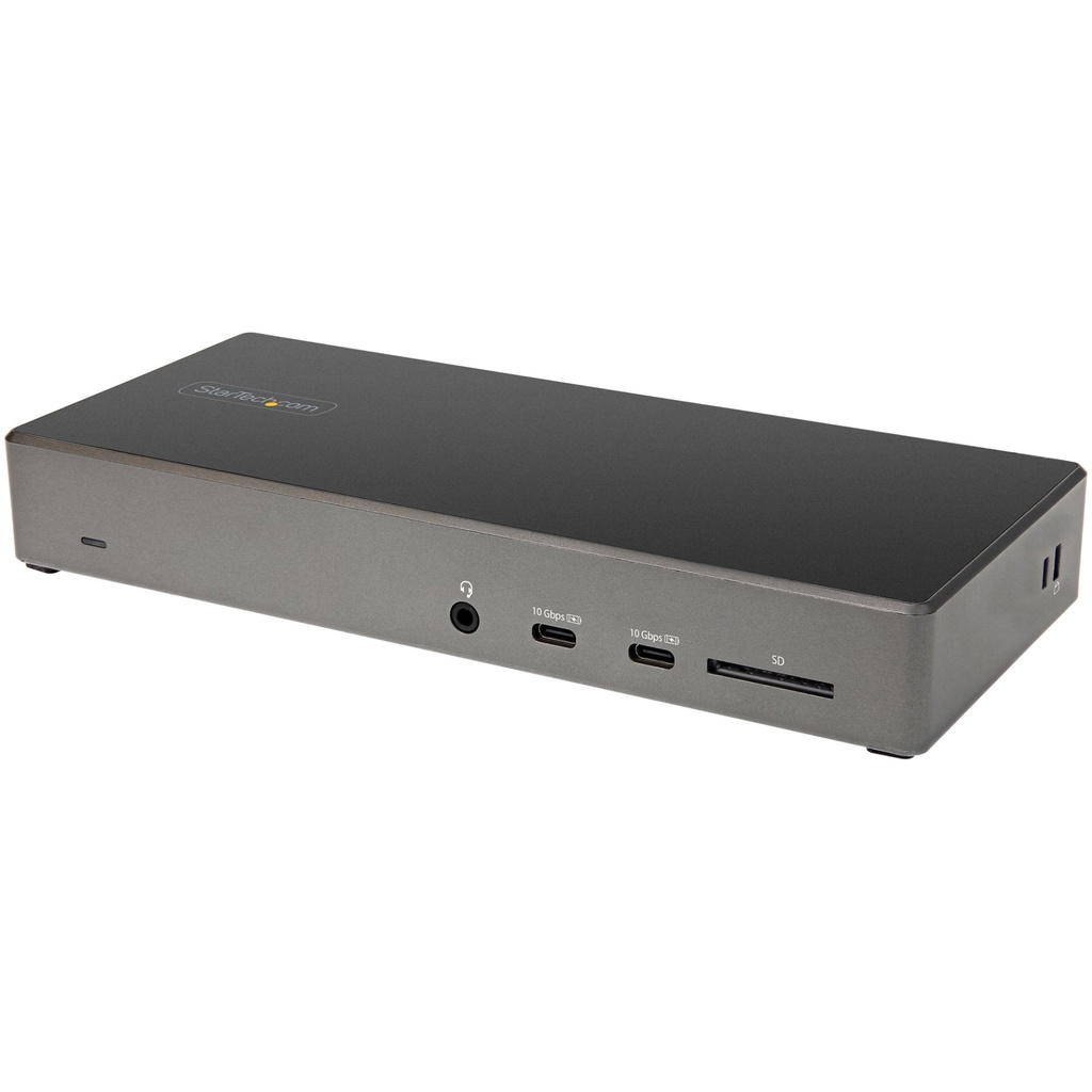 [DK31C2DHSPDUE] StarTech.com USB C Dock - Triple 4K Monitor USB Type-C Docking Station - 100W Power Delivery - DP 1.4 Alt Mode & DSC, 2x DisplayPort 1.4/HDMI 2.0 - 6xUSB (2x 10Gbps) - Windows/Chrome