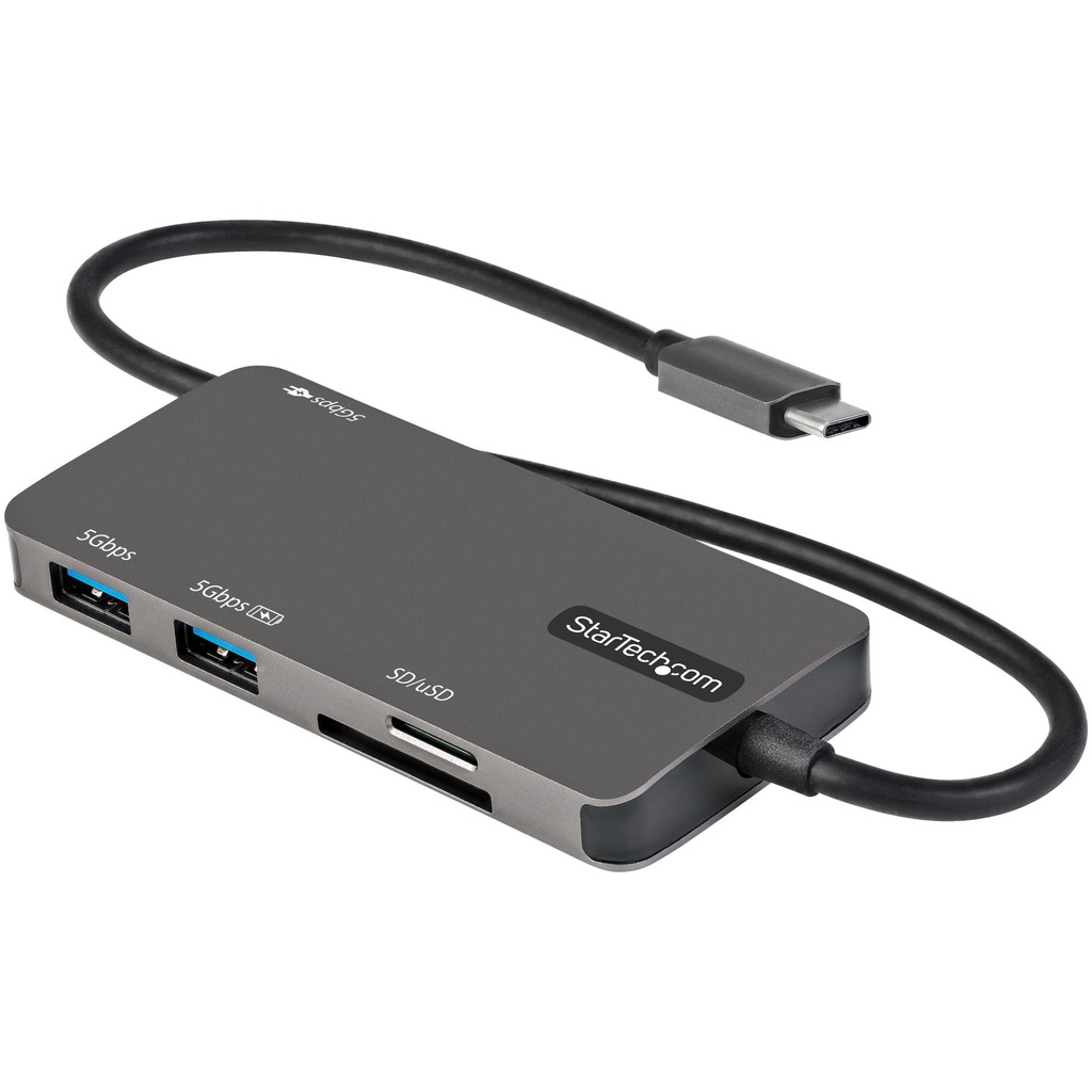 [DKT30CHSDPD] StarTech.com USB C Multiport Adapter - USB-C to 4K HDMI, 100W Power Delivery Pass-through, SD/MicroSD Slot, 3-Port USB 3.0 Hub - USB Type-C Mini Dock - 12" (30cm) Long Attached Cable
