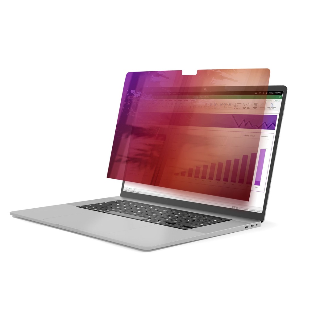 [162MG-PRIVACY-SCREEN] StarTech.com 16-inch MacBook Pro 21/23 Privacy Screen, Gold Filter w/Enhanced Privacy, Computer Security Shield, Double-Sided Screen Protector, +/- 30 Deg.