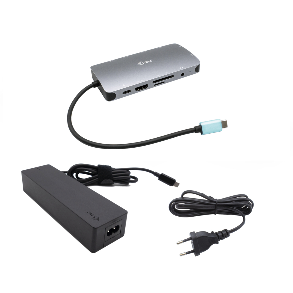 [C31NANOVGA100] i-tec Metal USB-C Nano Dock HDMI/VGA with LAN + Charger 100W