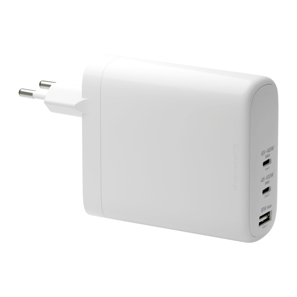 [CI140EUWH7101] dbramante1928 re-charge Pro - EU W. Charger USBC 140W+100W+18W-W