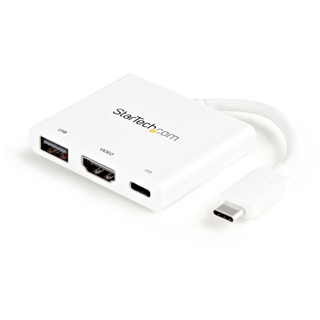 [CDP2HDUACPW] StarTech.com USB-C Multiport Adapter with HDMI - USB 3.0 Port - 60W PD - White